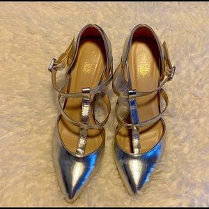 🎁CHARLOTTE RUSSE SILVER heels  👠🎁